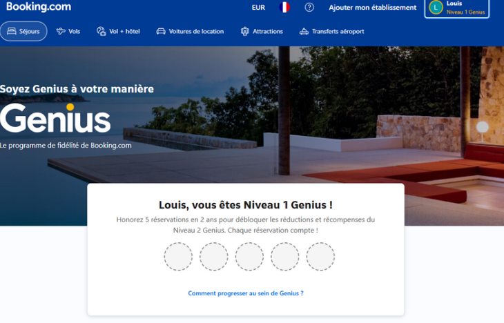 genius booking